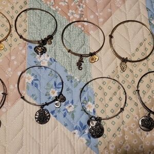 Elegant Silver Charm Bracelets Set